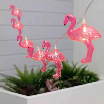 Polux Napelemes Flamingo LED fényfüzér